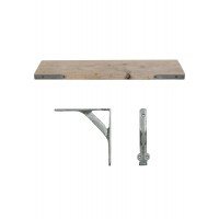 RAW Scaffold Shelf & Brackets - Reclaimed Wood - Small